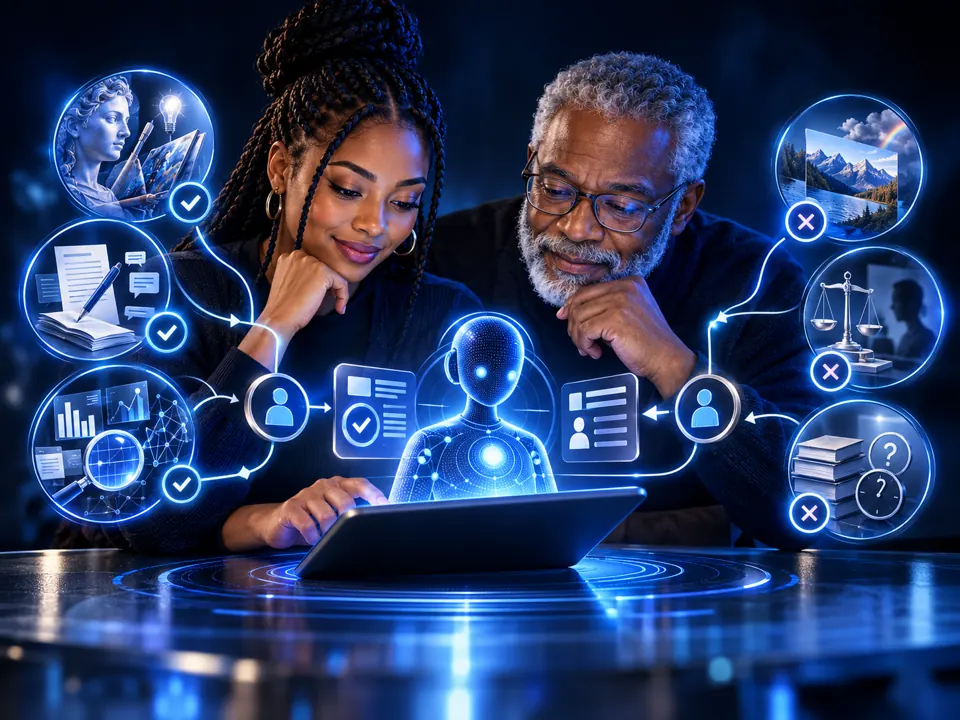 AI and machine learning visual icon